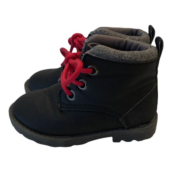 Crazy 8 Toddler Shoes Boy Size 5 Black Ankle Boots - Picture 5 of 11